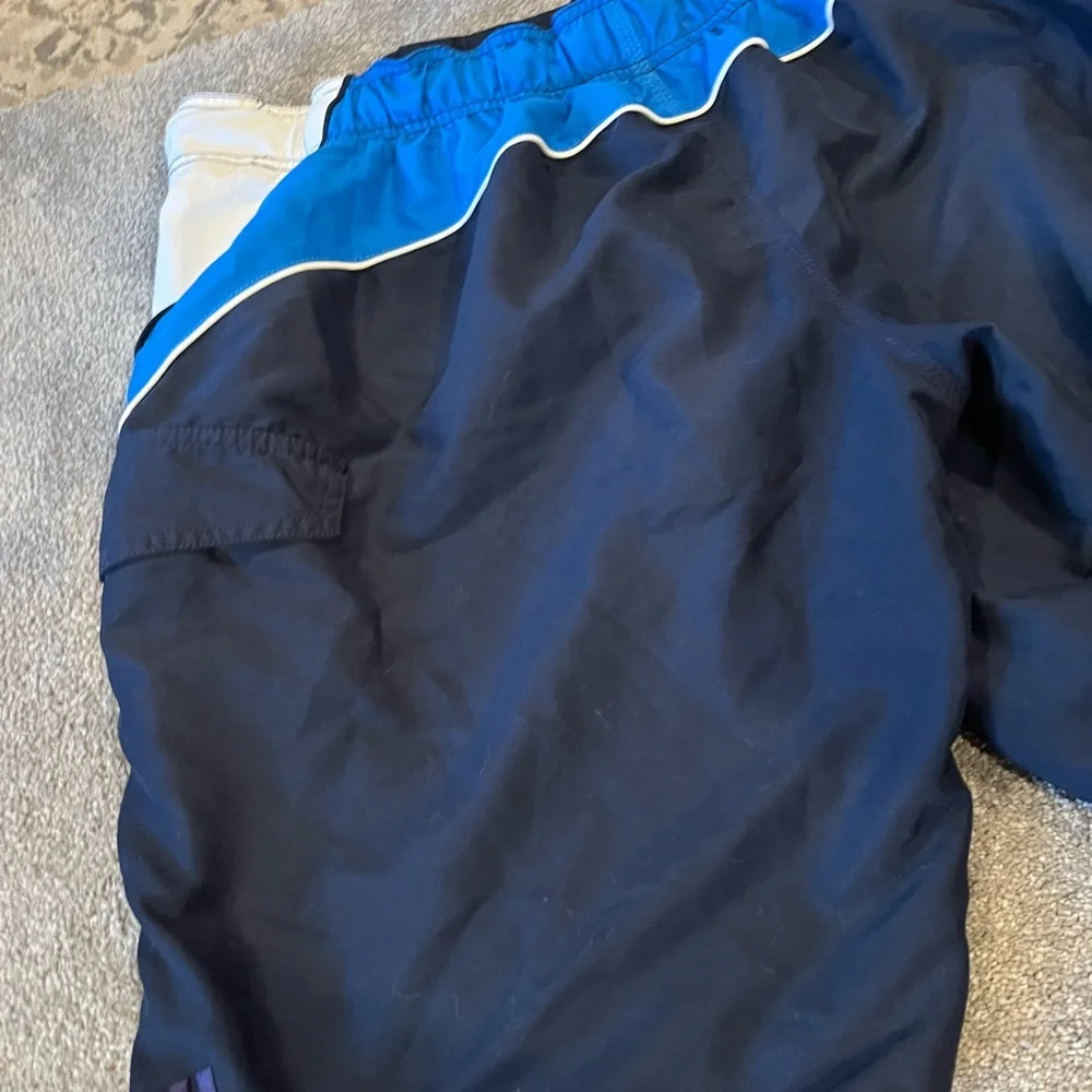 Men’s Adidas Swim Trunks Size 34 Black Blue White‎ - Picture 8 of 9